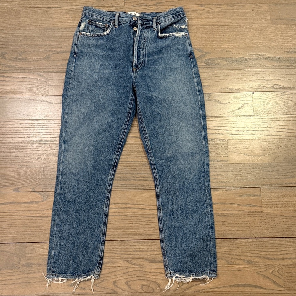 AGOLDE Riley High Rise Crop Jeans Size 26.